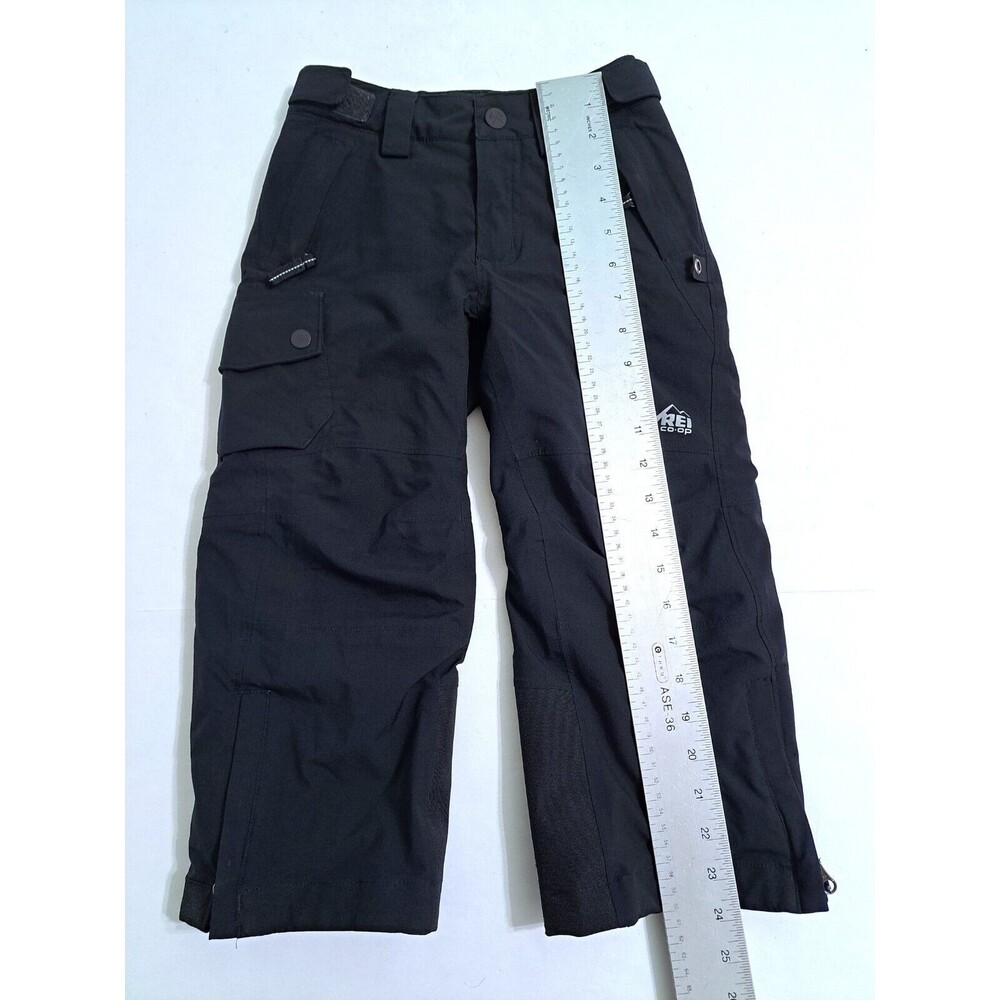 REI Co-Op Kids XXS 4-5 Ski Snow Pants Waterproof Fleece Lined Black Winter - Picture 8 of 10